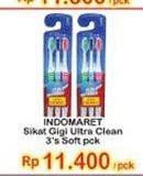 Promo Harga INDOMARET Sikat Gigi Ultra Clean Soft 3 pcs - Indomaret