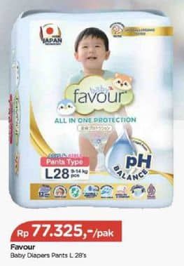 Promo Harga Favour Baby Diapers Premium Pants L28 28 pcs - TIP TOP