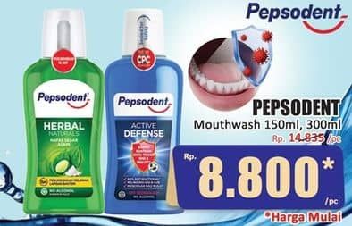 Promo Harga Pepsodent Mouthwash 150 ml - Hari Hari