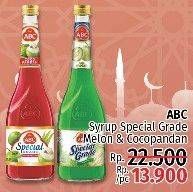 Promo Harga ABC Syrup Special Grade Coco Pandan, Melon  - LotteMart