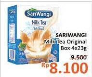 Promo Harga Sariwangi Milk Tea Original per 4 sachet 23 gr - Alfamidi