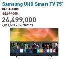 Promo Harga SAMSUNG UHD Smart TV UA75AU8000  - Electronic City