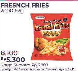 Promo Harga SIANTAR TOP FRENCH FRIES 2000 Kentang Goreng 62 gr - Alfamart