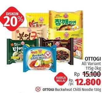 Promo Harga Ottogi Buckwheat Chili Noodle 130 gr - LotteMart