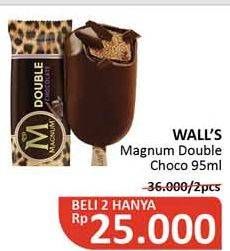 Promo Harga WALLS Magnum Double Choco 95 ml - Alfamidi