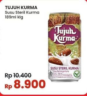 Promo Harga Tujuh Kurma Susu Steril Kurma 200 ml - Indomaret