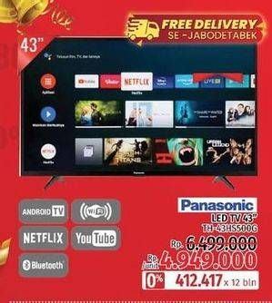 Promo Harga PANASONIC TH-43HS500G | Android TV   - LotteMart