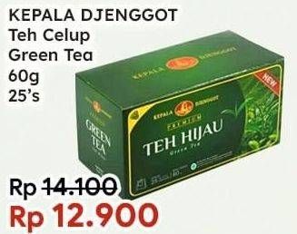 Promo Harga Kepala Djenggot Teh Celup Green Tea Super, Green Tea Premium 60 gr - Indomaret
