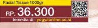 Promo Harga Montiss Facial Tissue 1000 sheet - Yogya