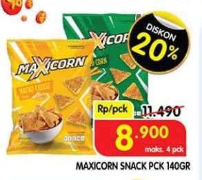 Promo Harga MAXICORN Snack 150 gr - Superindo