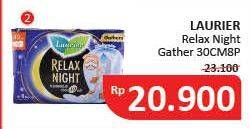 Promo Harga Laurier Relax Night Gathers 40cm 8 pcs - Alfamidi