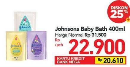 Promo Harga JOHNSONS Baby Milk Bath Milk + Rice 400 ml - Carrefour