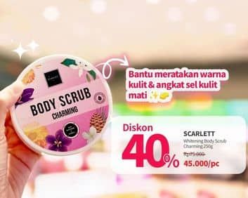 Promo Harga Scarlett Body Scrub Charming 250 gr - Guardian