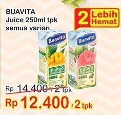 Promo Harga BUAVITA Fresh Juice All Variants per 2 pcs 250 ml - Indomaret