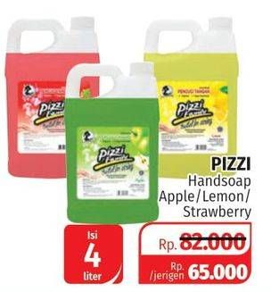 Promo Harga PIZZI Hand Soap Apel, Lemon, Strawberry 4 ltr - Lotte Grosir