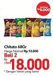 Promo Harga CHITATO Snack Potato Chips per 2 pouch 68 gr - Carrefour