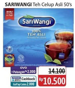 Promo Harga Sariwangi Teh Asli 92 gr - Alfamidi