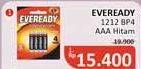 Promo Harga Eveready Battery Gold Alkaline AAA 4 pcs - Alfamidi