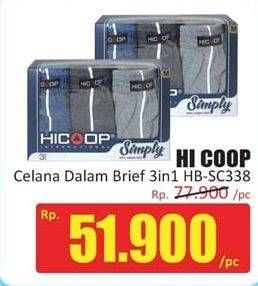 Promo Harga HICOOP Celana Dalam Pria HB-SC338 3 pcs - Hari Hari