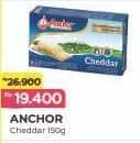 Promo Harga Anchor Cheddar Cheese 150 gr - Alfamart