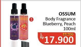 Promo Harga OSSUM Body Mist Blueberry, Peach 100 ml - Alfamidi