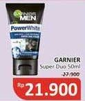 Promo Harga Garnier Men Power White Facial Foam Super Duo Dark Spots + Pore Tightening 50 ml - Alfamidi