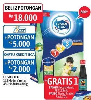 Promo Harga FRISIAN FLAG 123 Jelajah / 456 Karya Madu, Vanilla 800 gr - Alfamidi