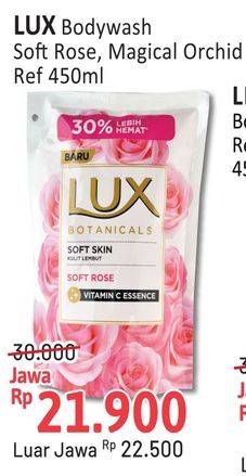 Promo Harga LUX Botanicals Body Wash Soft Rose, Magical Orchid 450 ml - Alfamidi