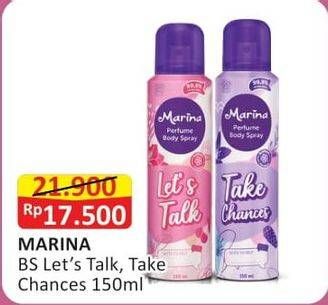 Promo Harga Marina Perfume Body Spray Let