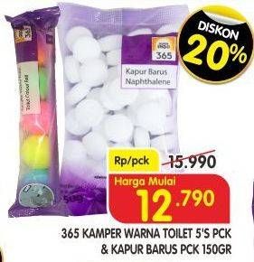 Promo Harga 365 Kamper Warna Toilet/Kapur Barus  - Superindo