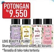 Promo Harga Love Beauty And Planet Shampoo/Conditioner  - Hypermart