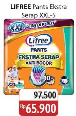 Promo Harga Lifree Popok Celana Ekstra Serap XXL5 5 pcs - Alfamidi