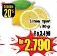 Promo Harga Lemon Import per 100 gr - Hypermart