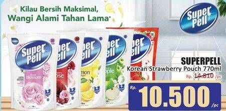 Promo Harga Super Pell Pembersih Lantai Korean Strawberry 770 ml - Hari Hari