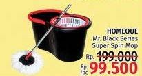 Promo Harga Homeque Mr. Black Series Super Spin Mop  - LotteMart
