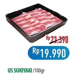 Promo Harga Sapi Sukiyaki US per 100 gr - Hypermart