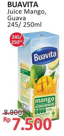 Promo Harga Buavita Fresh Juice Mango, Guava 250 ml - Alfamidi