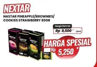 Promo Harga Nabati Nextar Cookies Nastar Pineapple Jam, Brownies Choco Delight, Strawberry Jam 106 gr - Carrefour