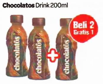 Promo Harga CHOCOLATOS Chocolate Ready To Drink 200 ml - Carrefour