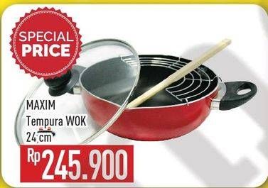 Promo Harga MAXIM Tempura Wok 24 Cm  - Hypermart