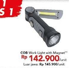 Promo Harga Cob Work Light With Magnet  - Carrefour