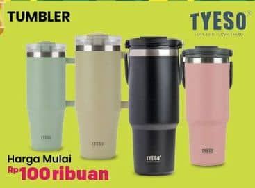 Promo Harga TYESO Botol Minum Stainless  - COURTS