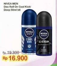 Promo Harga NIVEA MEN Deo Roll On Cool Kick, Deep 50 ml - Indomaret