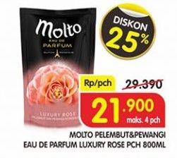 Promo Harga MOLTO Eau De Parfum Luxury Rose 800 ml - Superindo