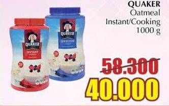 Promo Harga Quaker Oatmeal 1000 gr - Giant