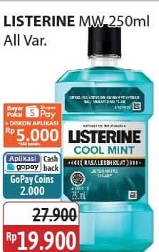 Promo Harga Listerine Mouthwash Green Tea 500 ml Natural Green Tea 500 ...