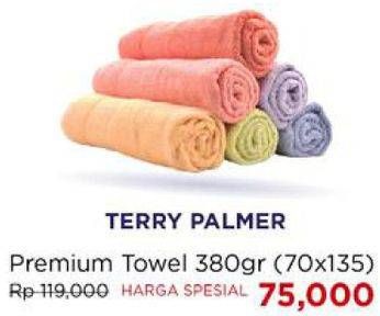 Promo Harga TERRY PALMER Handuk Premium 70 X 135  - Carrefour