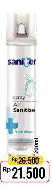 Promo Harga SANITER Air & Surface Sanitizer Aerosol 200 ml - Alfamart