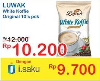 Promo Harga Luwak White Koffie Original 10 pcs - Indomaret