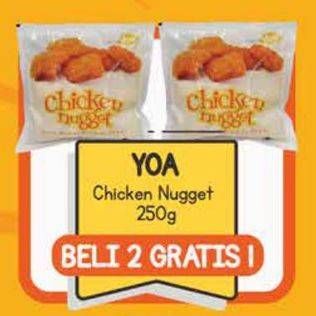 Promo Harga YOA Chicken Nugget 250 gr - Yogya